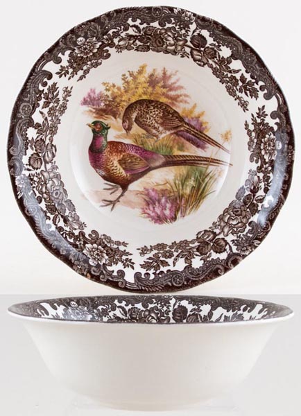 Cereal or Dessert Bowl Pheasants c1970